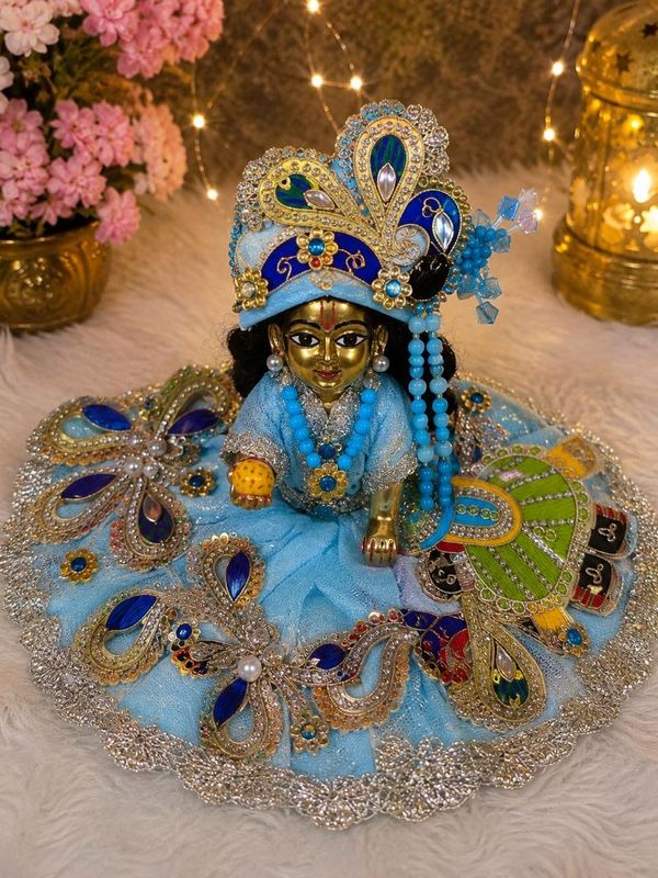 Neel — cotton-silk poshak